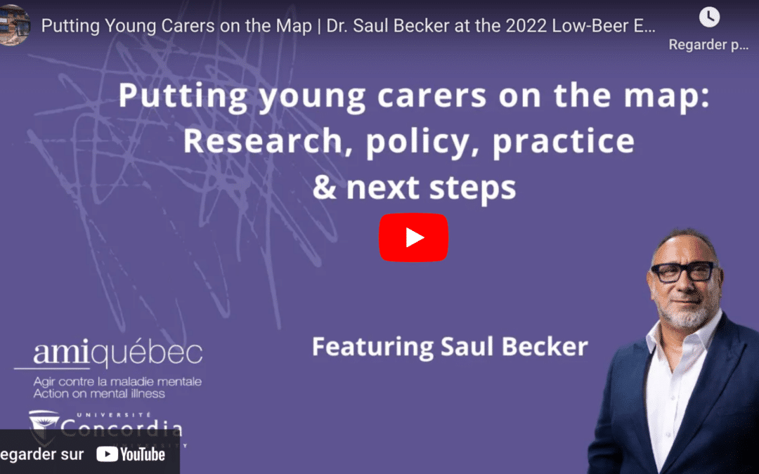 Putting Young Carers on the Map | Dr. Saul Becker at the 2022 Low-Beer Event