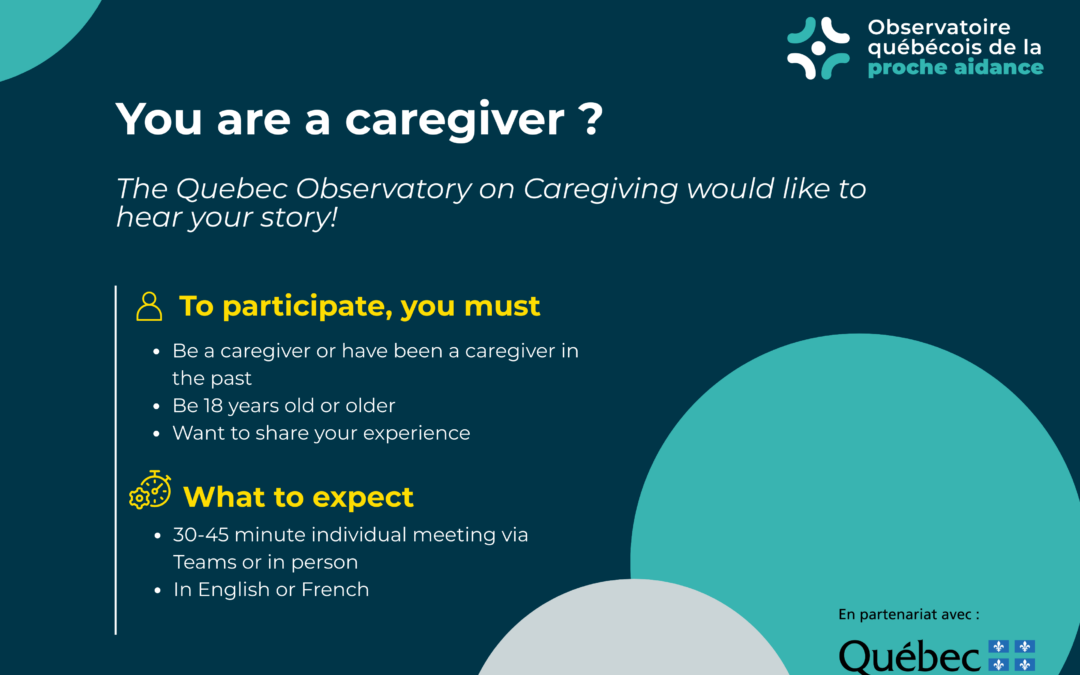 Call for caregivers’ stories