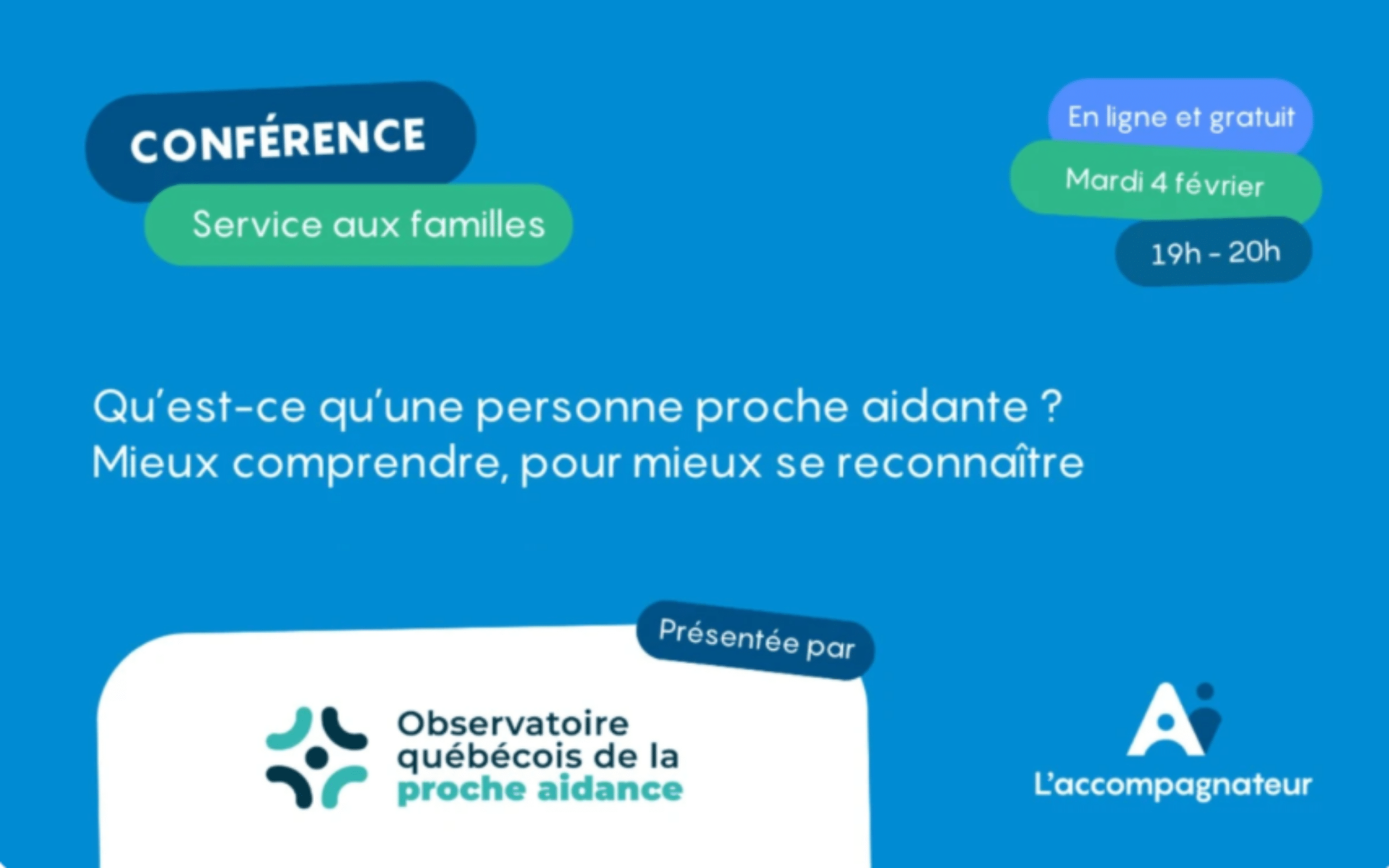 Webinaire à ne pas manquer : « Qu’est-ce qu’une personne proche aidante ? Mieux comprendre pour mieux se reconnaître »