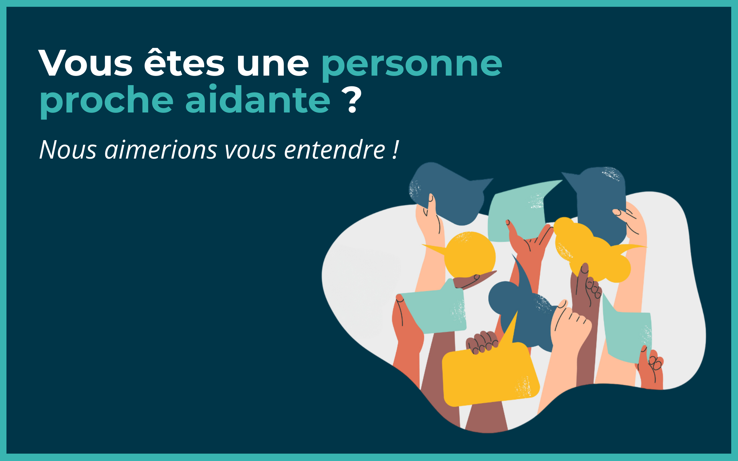 Appel à témoignages : personnes proches aidantes recherchées
