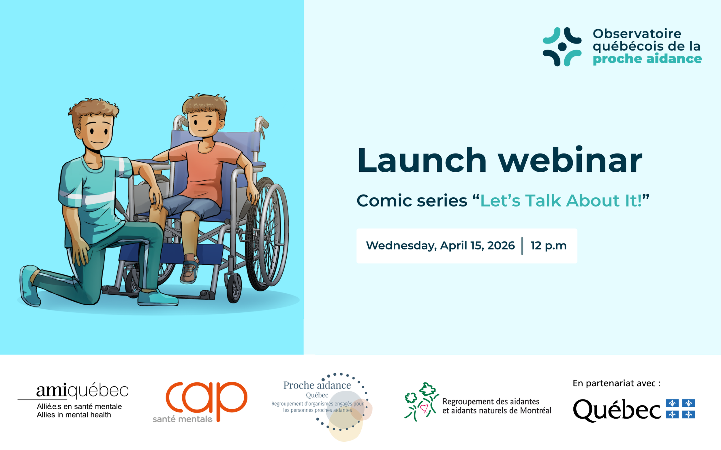 Upcoming event: Launch of the comic series “Let’s Talk About It!”