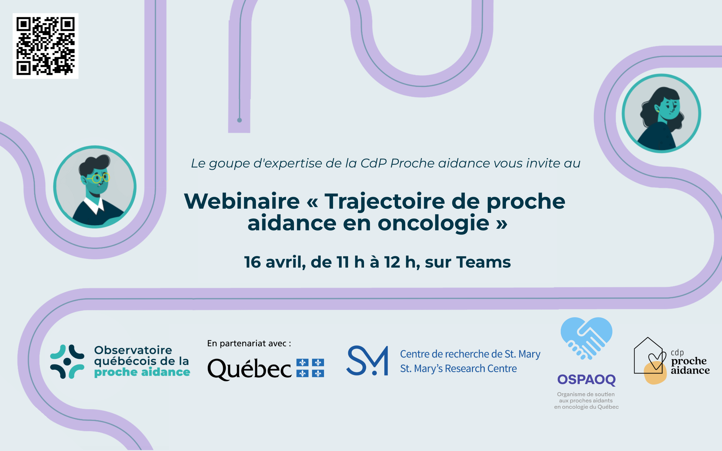 Événement à venir : Webinaire sur la Trajectoire des personnes proches aidantes en oncologie