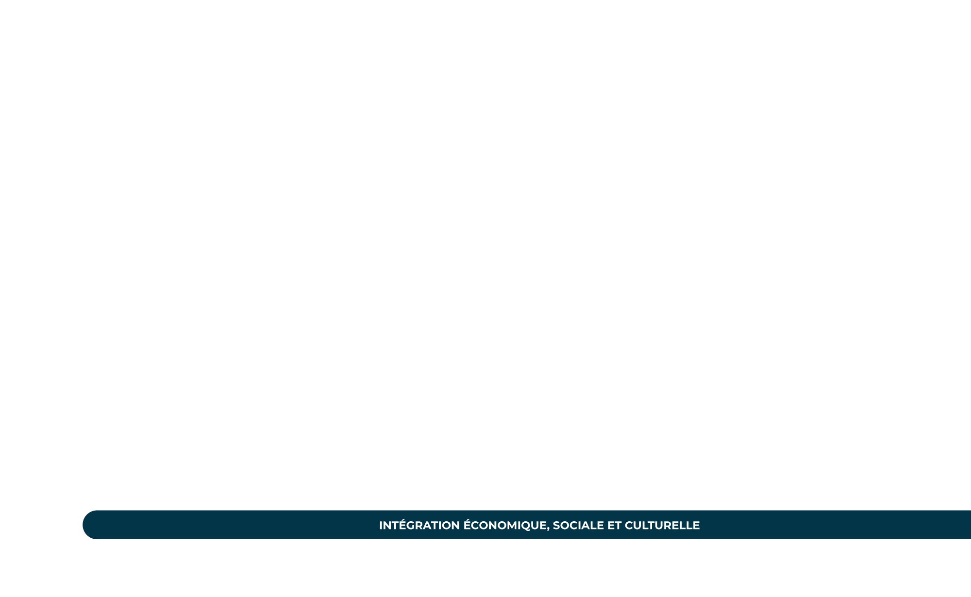 INTÉGRATION ÉCONOMIQUE, SOCIALE ET CULTURELLE