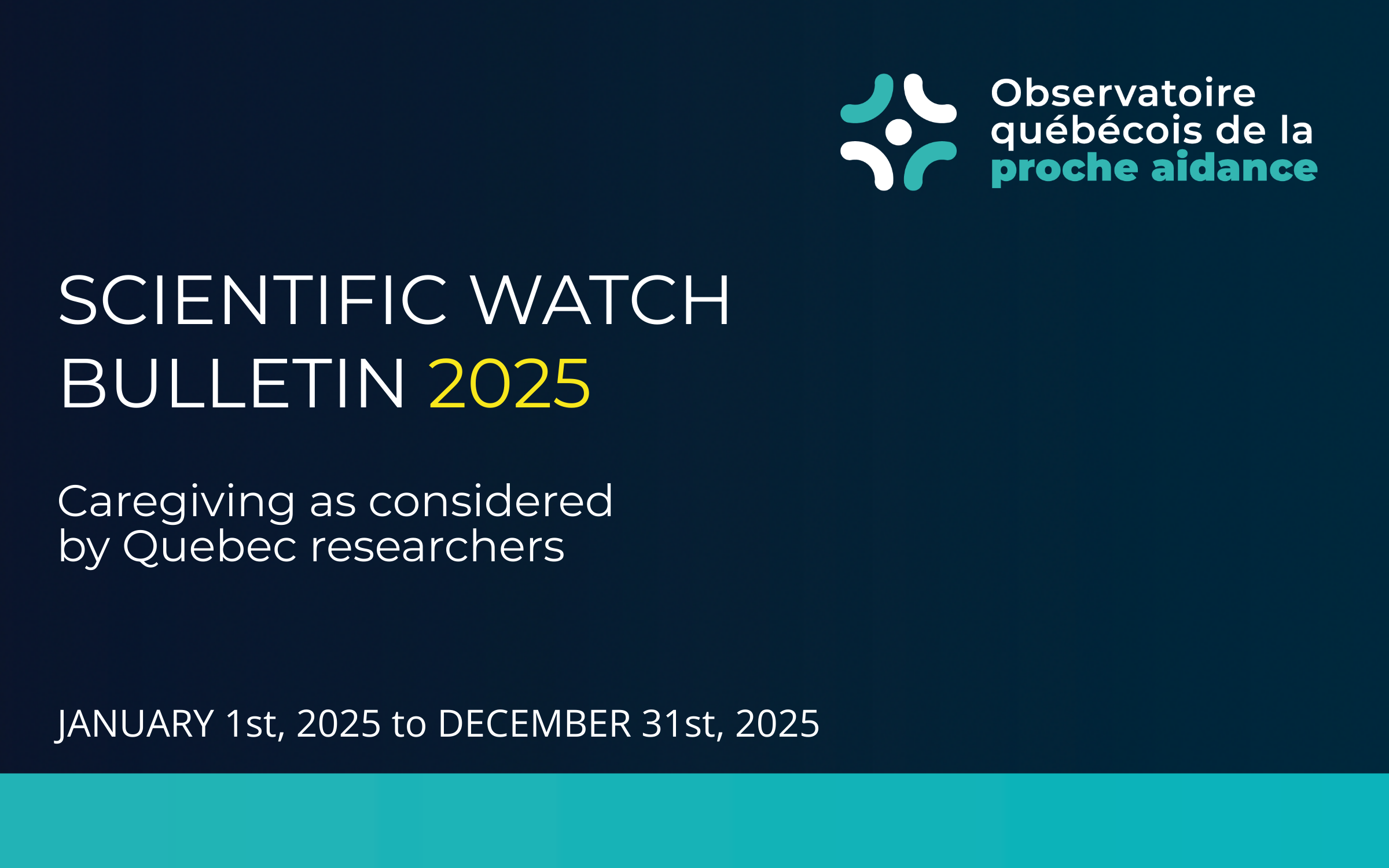 Bulletin de veille scientifique 2025 FR Bulletin de veille scientifique en proche aidance 2025