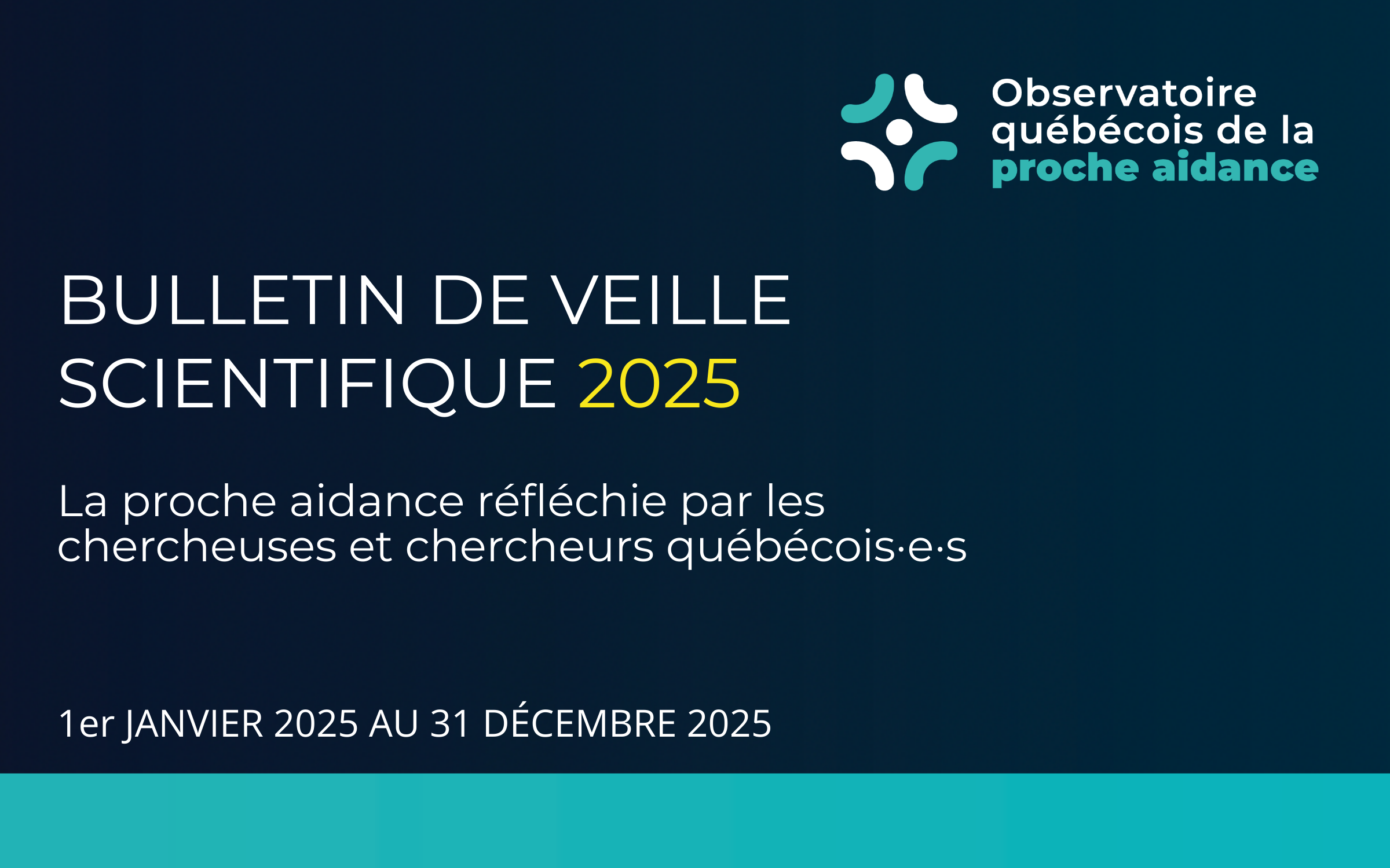 Nouveauté : Bulletin de veille scientifique 2025
